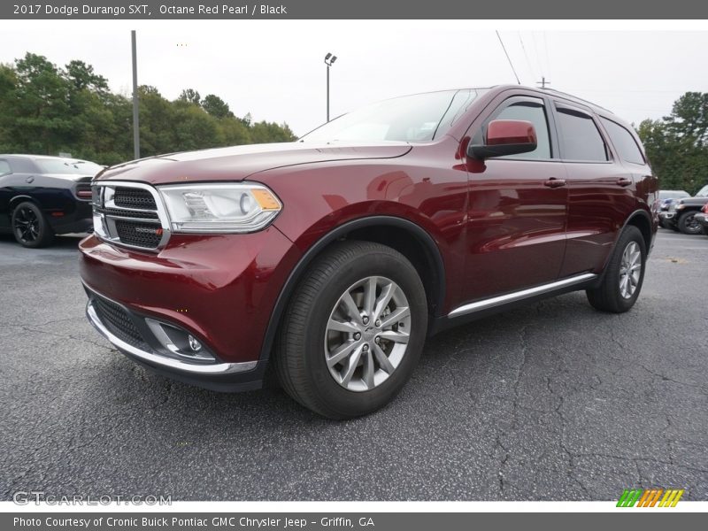 Octane Red Pearl / Black 2017 Dodge Durango SXT