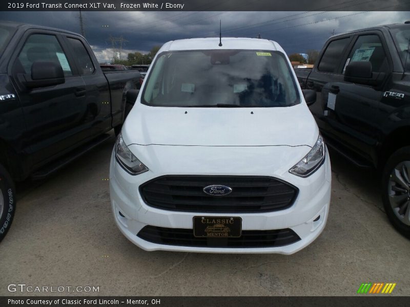 Frozen White / Ebony 2019 Ford Transit Connect XLT Van