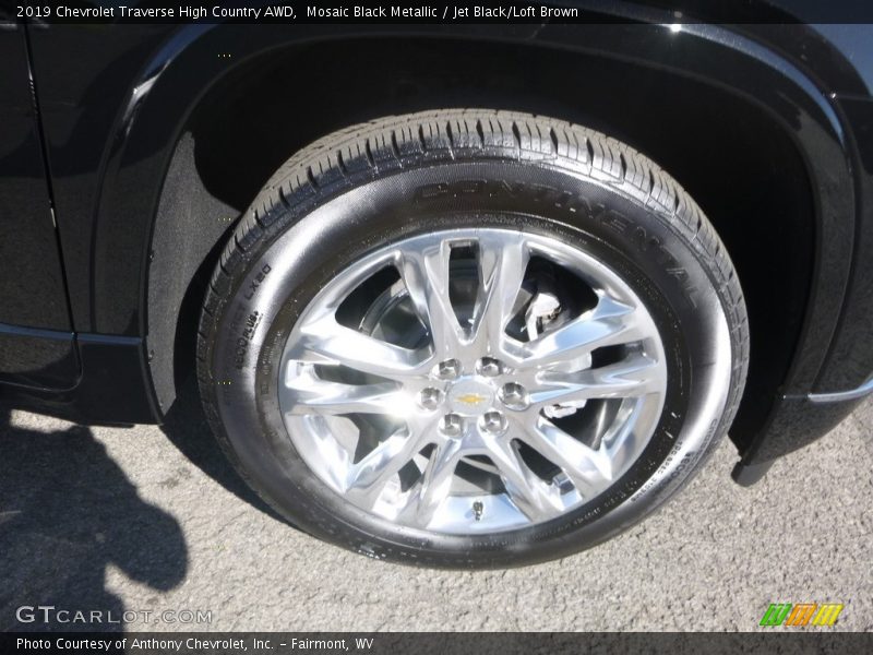 Mosaic Black Metallic / Jet Black/Loft Brown 2019 Chevrolet Traverse High Country AWD