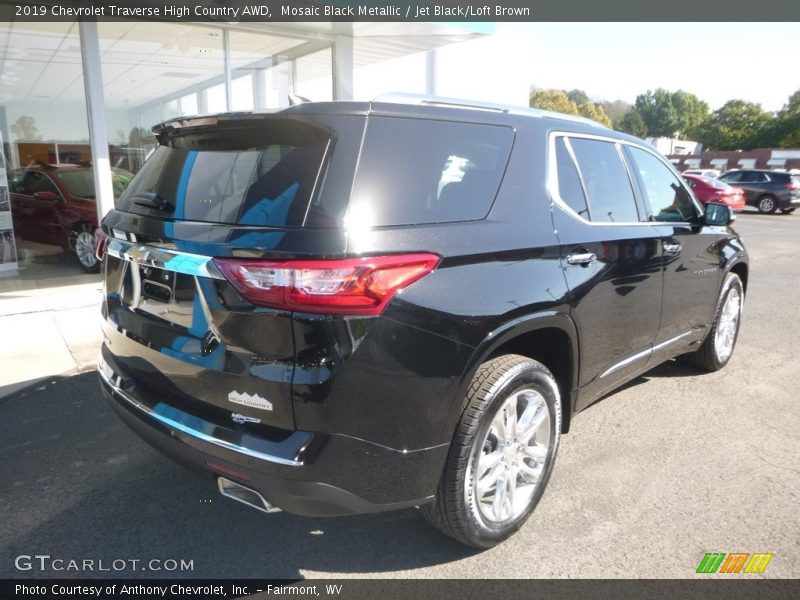 Mosaic Black Metallic / Jet Black/Loft Brown 2019 Chevrolet Traverse High Country AWD