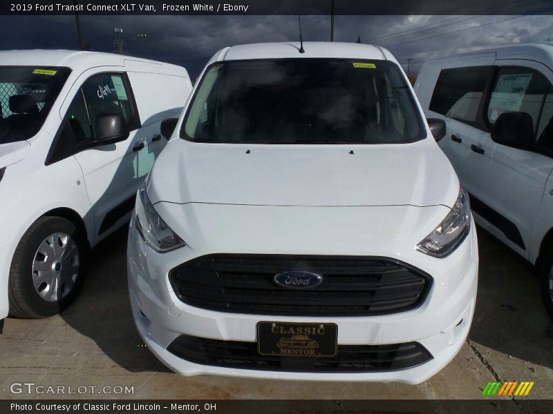 Frozen White / Ebony 2019 Ford Transit Connect XLT Van