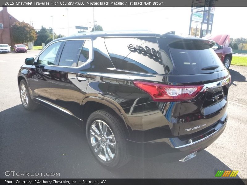 Mosaic Black Metallic / Jet Black/Loft Brown 2019 Chevrolet Traverse High Country AWD