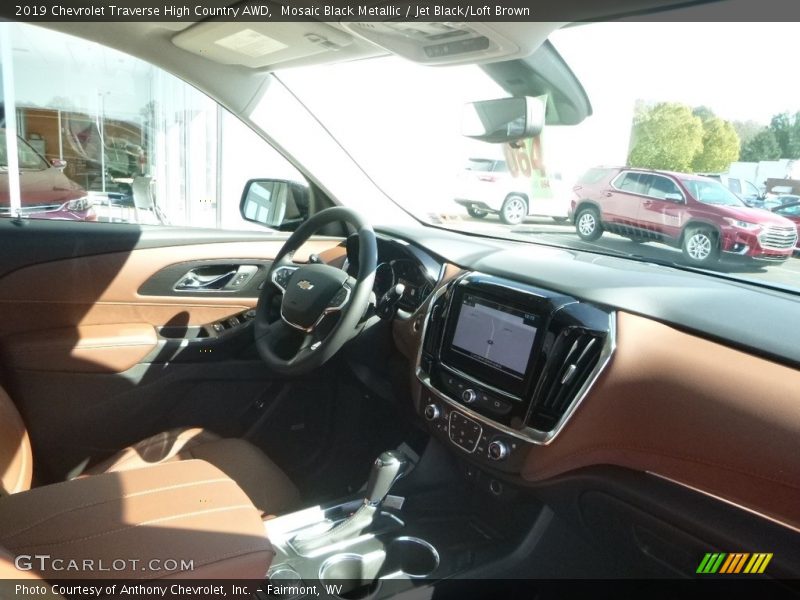 Mosaic Black Metallic / Jet Black/Loft Brown 2019 Chevrolet Traverse High Country AWD