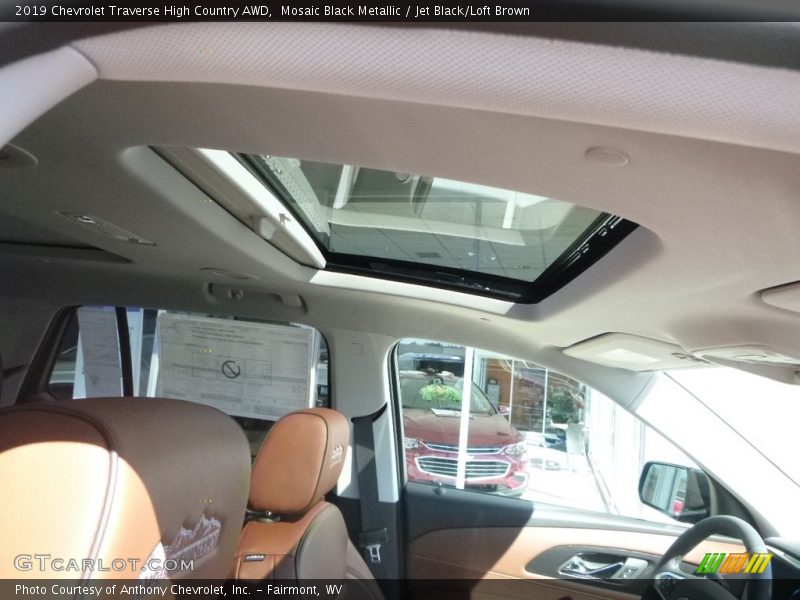 Mosaic Black Metallic / Jet Black/Loft Brown 2019 Chevrolet Traverse High Country AWD