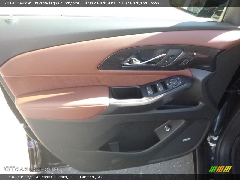 Mosaic Black Metallic / Jet Black/Loft Brown 2019 Chevrolet Traverse High Country AWD