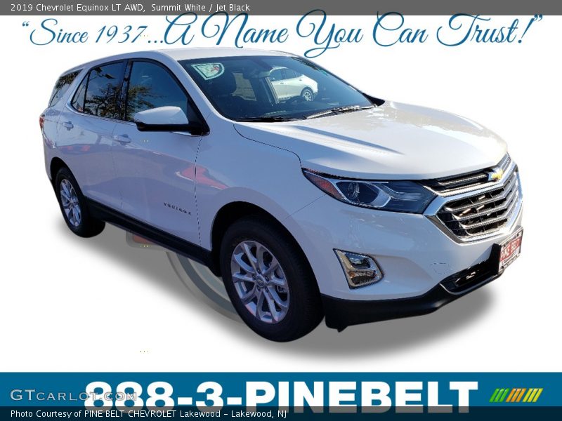 Summit White / Jet Black 2019 Chevrolet Equinox LT AWD