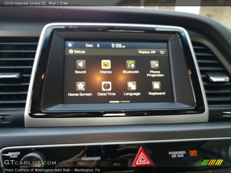 Blue / Gray 2019 Hyundai Sonata SE