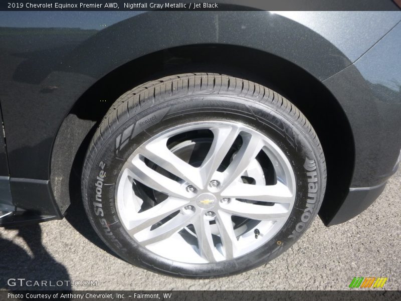 Nightfall Gray Metallic / Jet Black 2019 Chevrolet Equinox Premier AWD