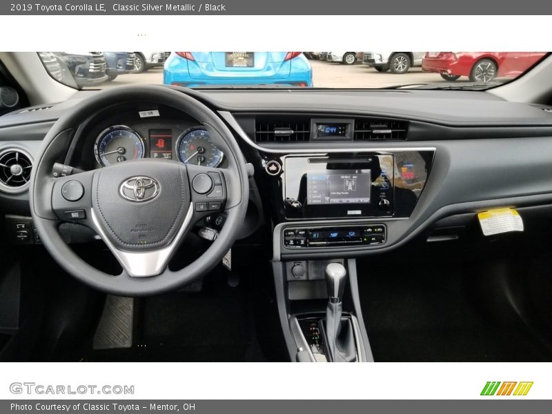 Dashboard of 2019 Corolla LE