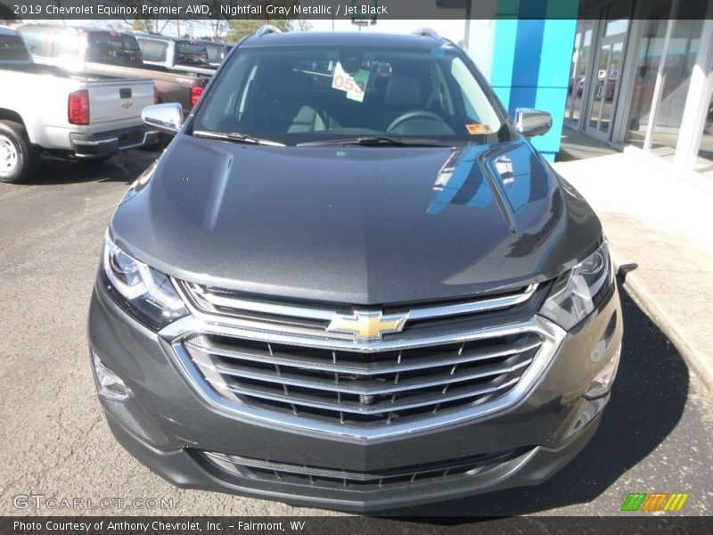 Nightfall Gray Metallic / Jet Black 2019 Chevrolet Equinox Premier AWD