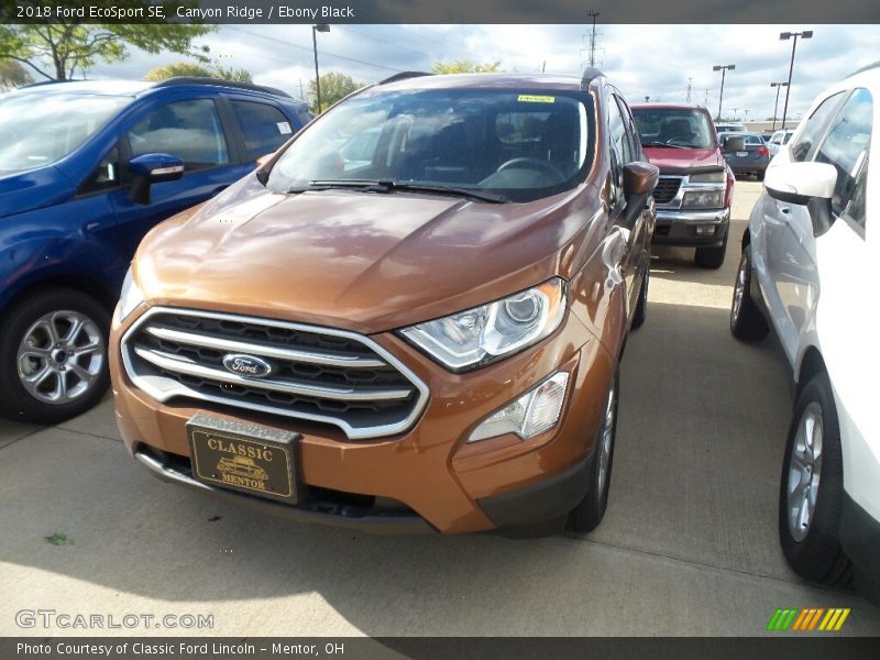 Canyon Ridge / Ebony Black 2018 Ford EcoSport SE
