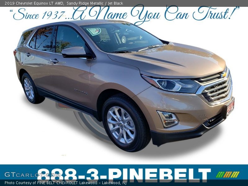 Sandy Ridge Metallic / Jet Black 2019 Chevrolet Equinox LT AWD