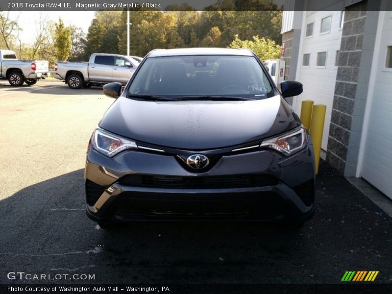 Magnetic Gray Metallic / Black 2018 Toyota RAV4 LE