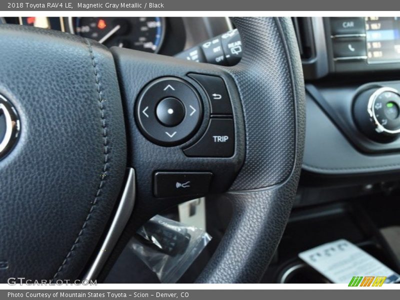 Magnetic Gray Metallic / Black 2018 Toyota RAV4 LE