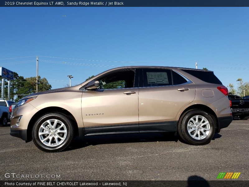 Sandy Ridge Metallic / Jet Black 2019 Chevrolet Equinox LT AWD