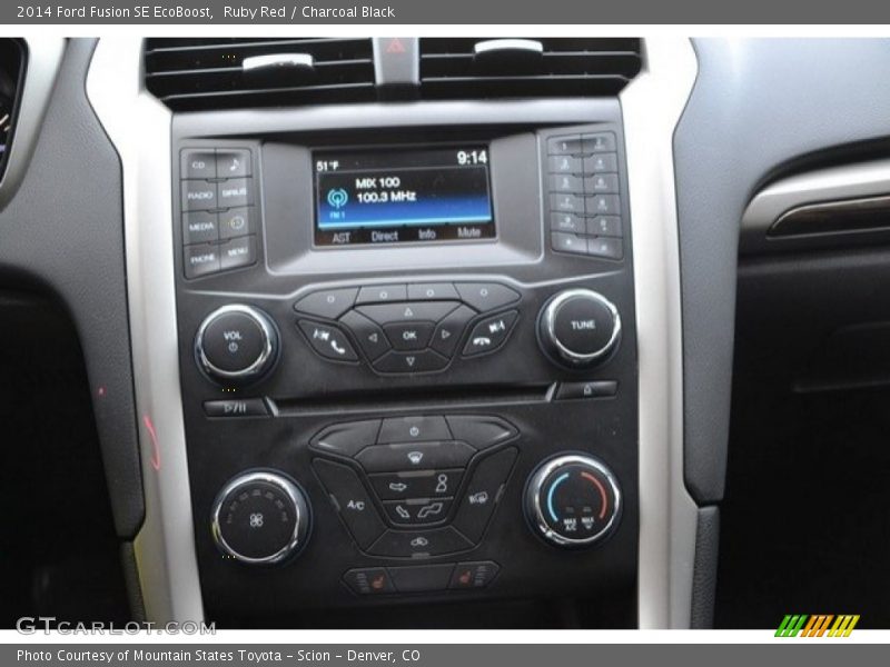 Ruby Red / Charcoal Black 2014 Ford Fusion SE EcoBoost