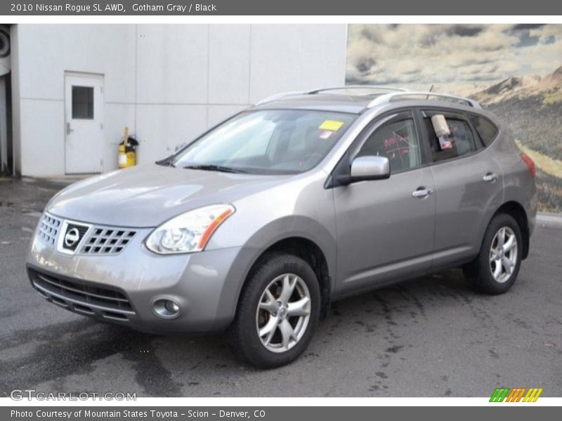 Gotham Gray / Black 2010 Nissan Rogue SL AWD