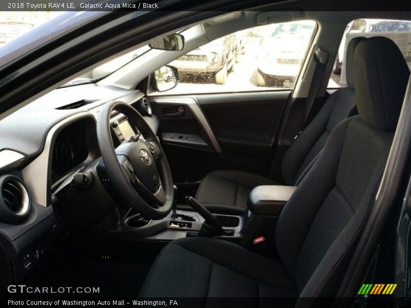 Galactic Aqua Mica / Black 2018 Toyota RAV4 LE