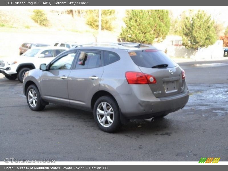 Gotham Gray / Black 2010 Nissan Rogue SL AWD
