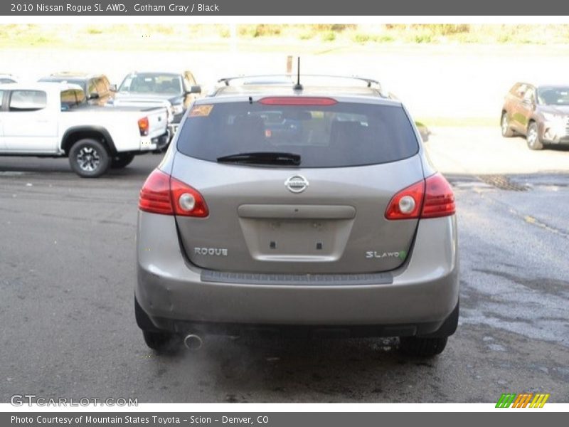 Gotham Gray / Black 2010 Nissan Rogue SL AWD