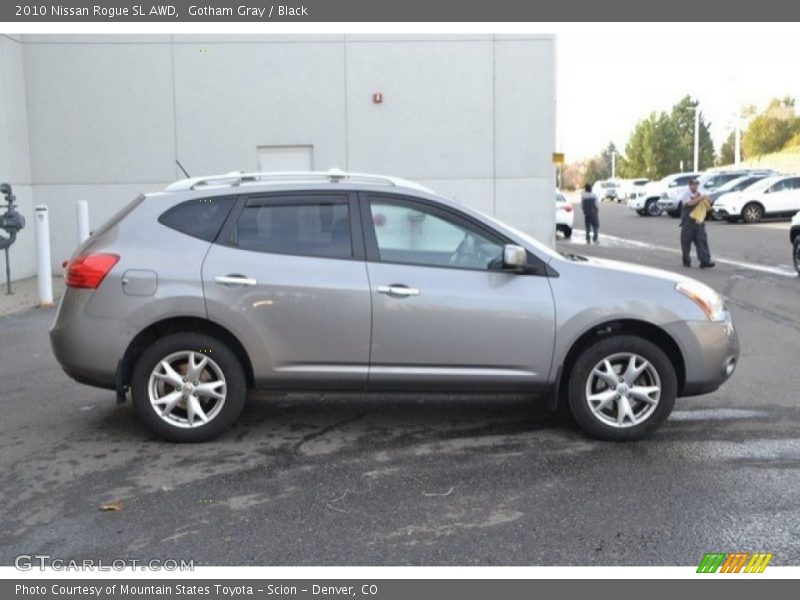 Gotham Gray / Black 2010 Nissan Rogue SL AWD
