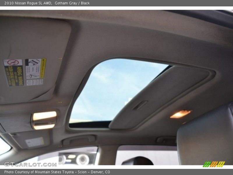 Gotham Gray / Black 2010 Nissan Rogue SL AWD