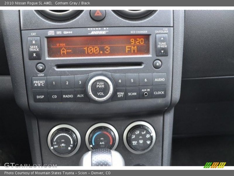 Gotham Gray / Black 2010 Nissan Rogue SL AWD