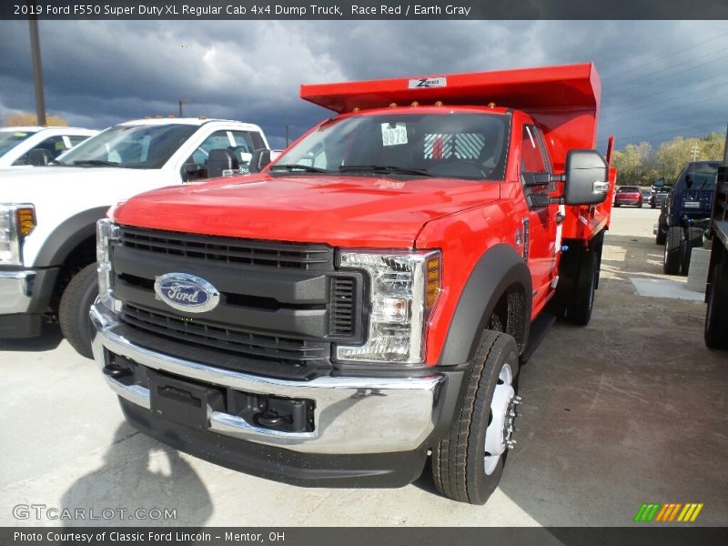 Race Red / Earth Gray 2019 Ford F550 Super Duty XL Regular Cab 4x4 Dump Truck
