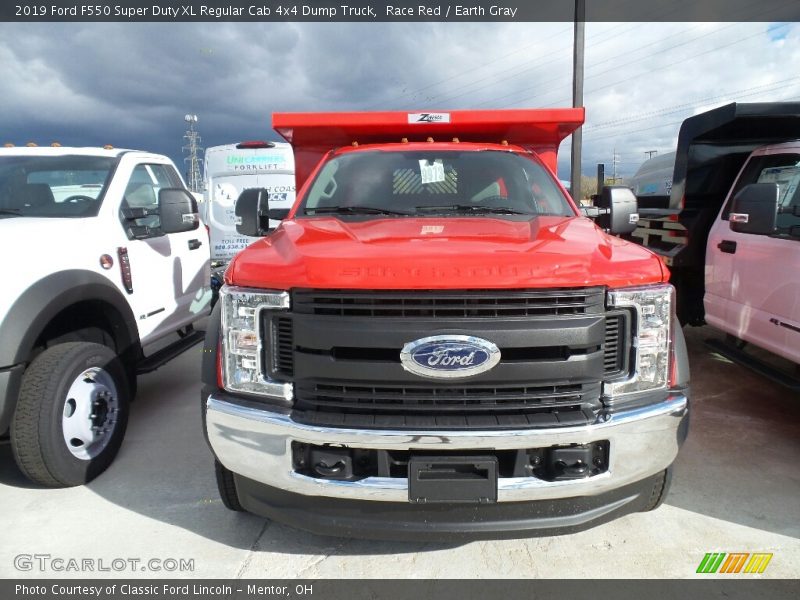 Race Red / Earth Gray 2019 Ford F550 Super Duty XL Regular Cab 4x4 Dump Truck