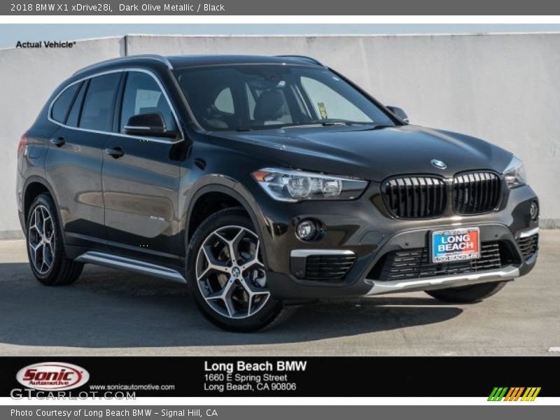 Dark Olive Metallic / Black 2018 BMW X1 xDrive28i