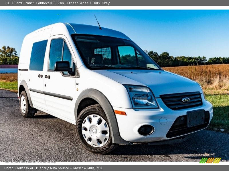 Frozen White / Dark Gray 2013 Ford Transit Connect XLT Van