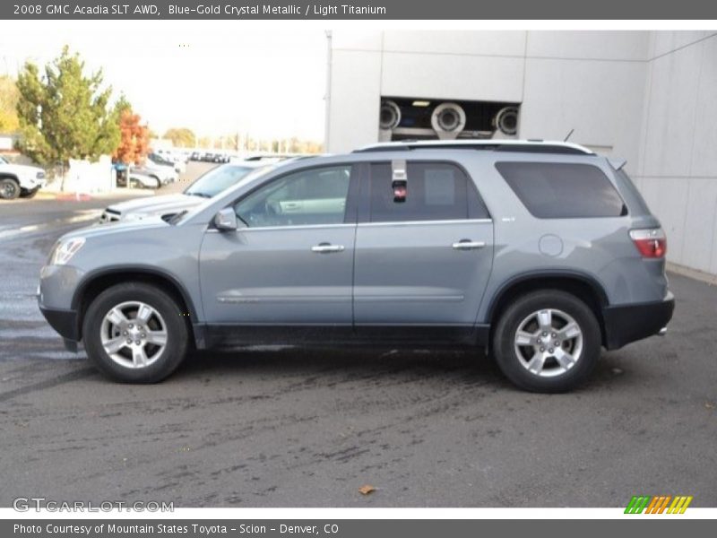 Blue-Gold Crystal Metallic / Light Titanium 2008 GMC Acadia SLT AWD