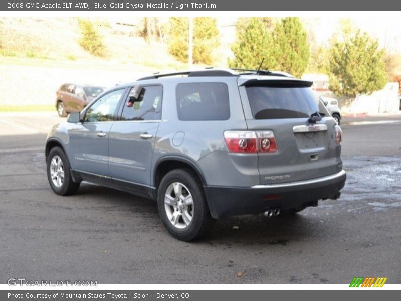 Blue-Gold Crystal Metallic / Light Titanium 2008 GMC Acadia SLT AWD