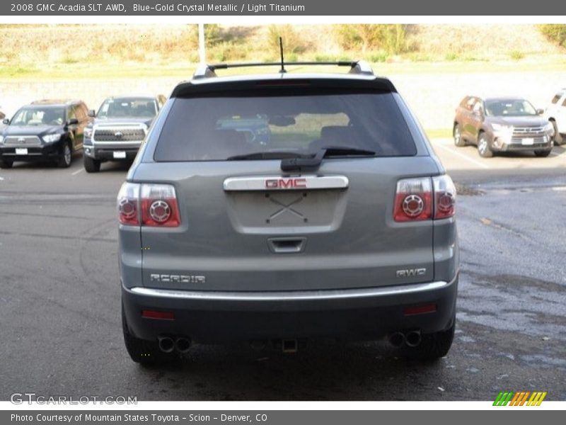 Blue-Gold Crystal Metallic / Light Titanium 2008 GMC Acadia SLT AWD