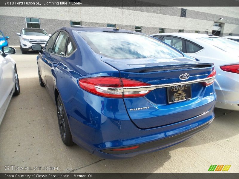 Lightning Blue / Ebony 2018 Ford Fusion SE