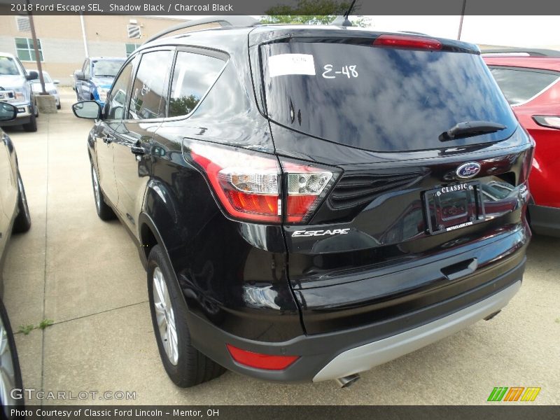 Shadow Black / Charcoal Black 2018 Ford Escape SEL