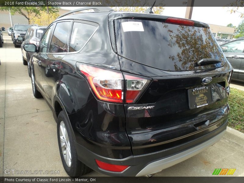 Shadow Black / Charcoal Black 2018 Ford Escape SEL