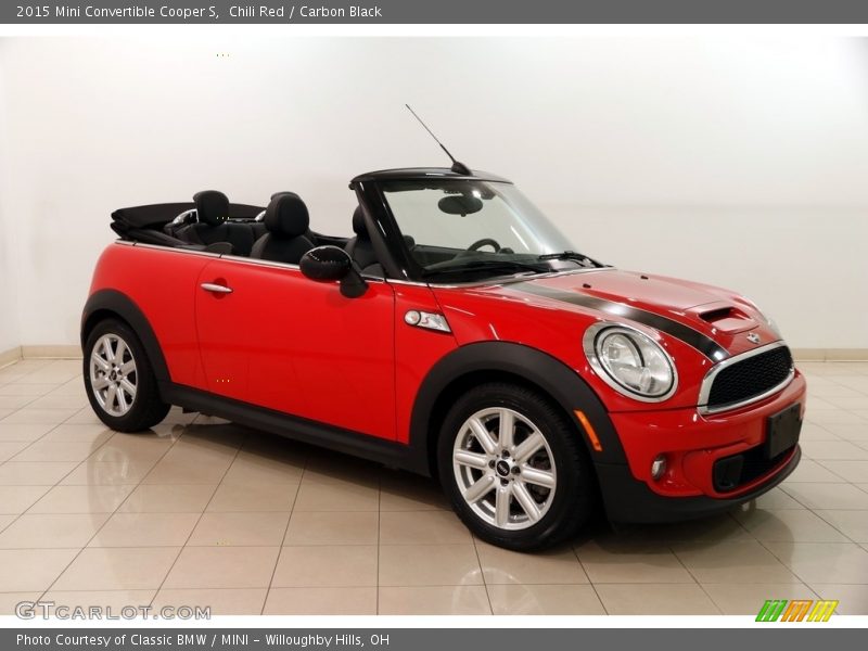 Chili Red / Carbon Black 2015 Mini Convertible Cooper S