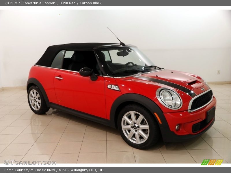 Chili Red / Carbon Black 2015 Mini Convertible Cooper S