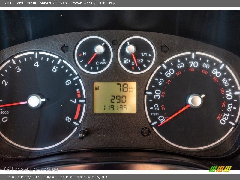 Frozen White / Dark Gray 2013 Ford Transit Connect XLT Van