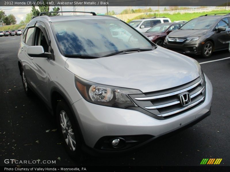 Alabaster Silver Metallic / Black 2012 Honda CR-V EX-L 4WD