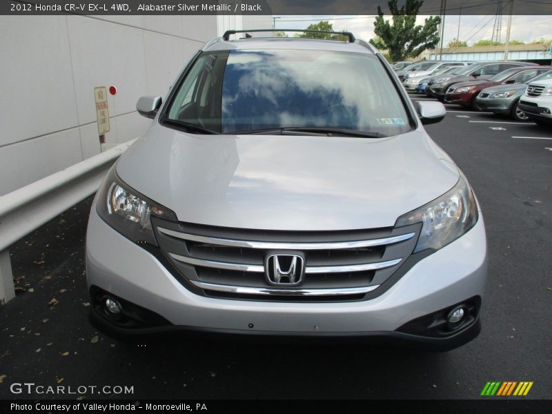 Alabaster Silver Metallic / Black 2012 Honda CR-V EX-L 4WD