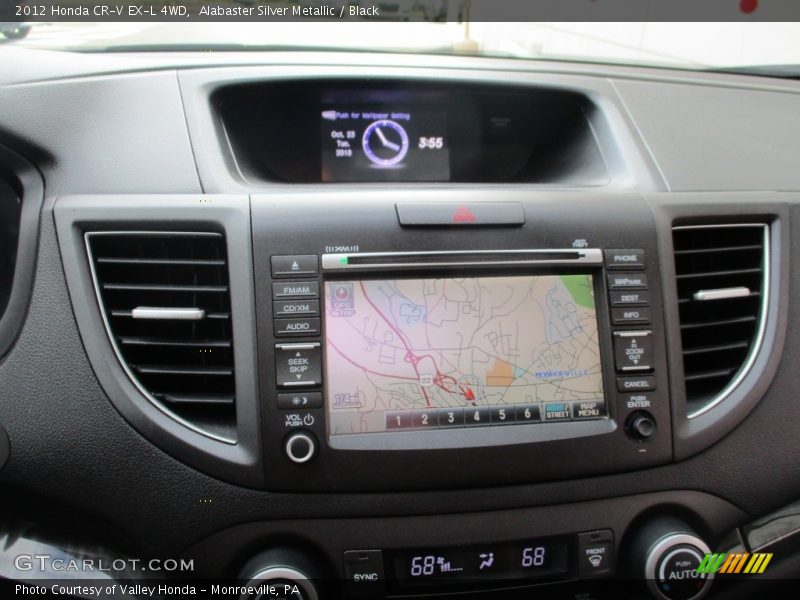 Alabaster Silver Metallic / Black 2012 Honda CR-V EX-L 4WD