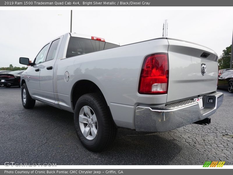 Bright Silver Metallic / Black/Diesel Gray 2019 Ram 1500 Tradesman Quad Cab 4x4