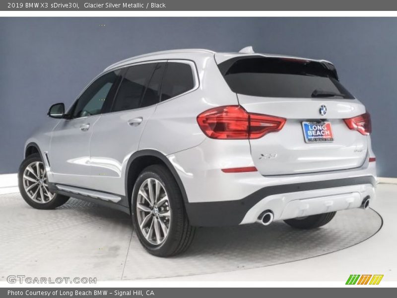 Glacier Silver Metallic / Black 2019 BMW X3 sDrive30i