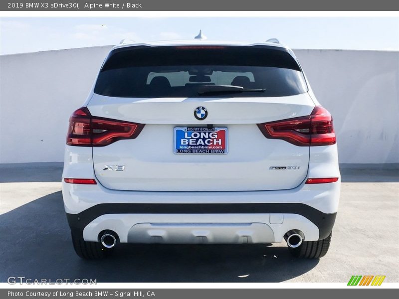 Alpine White / Black 2019 BMW X3 sDrive30i