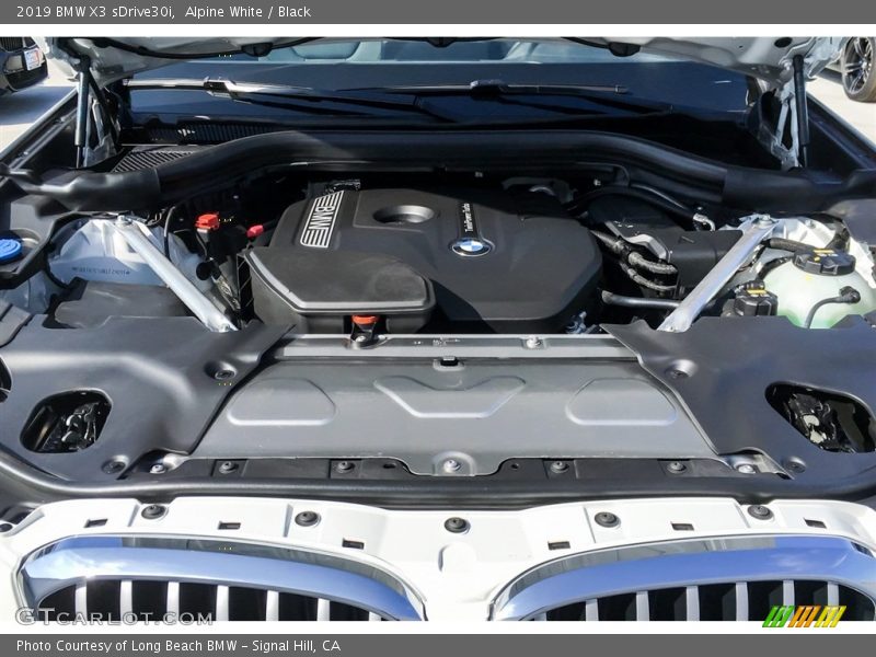 Alpine White / Black 2019 BMW X3 sDrive30i