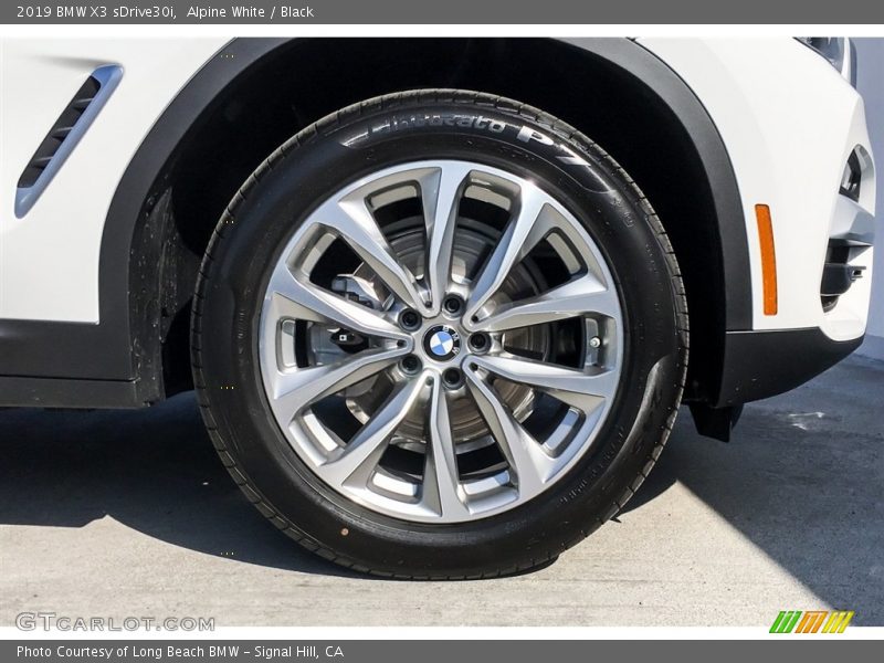Alpine White / Black 2019 BMW X3 sDrive30i