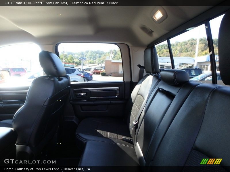 Delmonico Red Pearl / Black 2018 Ram 1500 Sport Crew Cab 4x4