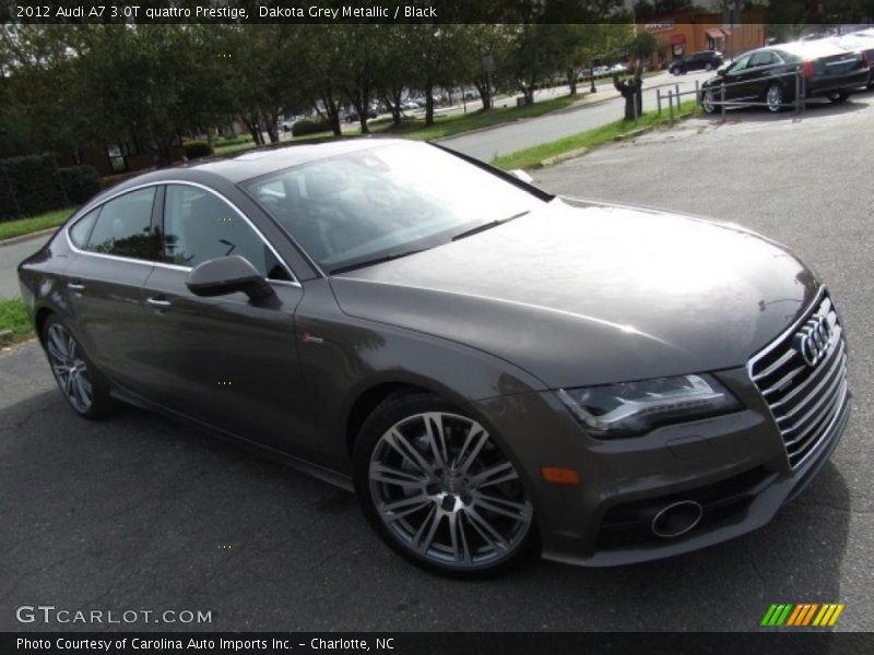 Dakota Grey Metallic / Black 2012 Audi A7 3.0T quattro Prestige